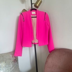 Bright pink blazer